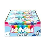 Kraft Jet-Puffed Marshmallow Gummy Peg Bags - Soft & Chewy Marshmallow-Flavored Treats - Perfect for Snacking & Sharing - Box of 12