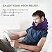 Neck Stretcher, Neck Traction Device, Cervical Traction Device for Neck Pain Relief, Adjustable Inflatable Neck Brace, Neck Decompression Devices Home Use (Purple)