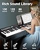 Best digital piano for advanced pianist: get professional touch with your piano 12 Flatsons 88 key Weighted keyboard, Advanced Chip Hi-Fi Digital Piano with Grade Hammer Action, 128 Tone, Three Pedal, Electric Piano Upright for Adult Beginner Intermediate Player (Glossy Black) #4