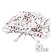 DuraRange Elite Golf Tees - Milky White, Patriotic USA Flag Design, 5-Prong Anti-Slip, Enhanced Stability, 3-1/4