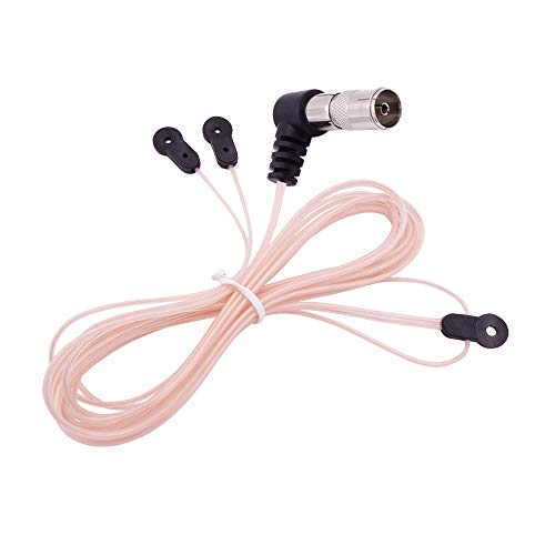 Fancasee Universal Fm Antenna Dipole 75 Ohm F Male Push On Plug Coax Coaxial Cable Antenna With Pal 3.5Mm Bnc Jack Connector & 75 To 300 Ohm Adapter Fm Radio Antenna For Home Av Stereo Receiver Indoor #TOP6