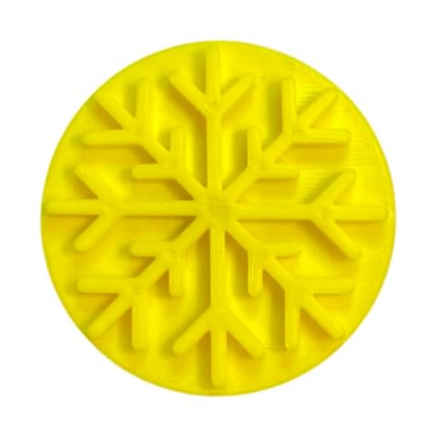 The Cookie Cutter Hub Snowflake Embosser/Stamp for Cupcakes Fondant Icing Clay Cake Baking Decoration Cover