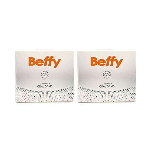Beffy - Latex Lecklappen/Lecktuch - mehr Sicherheit während des Oralverkehrs - 2er Pack (2x2 Tücher)