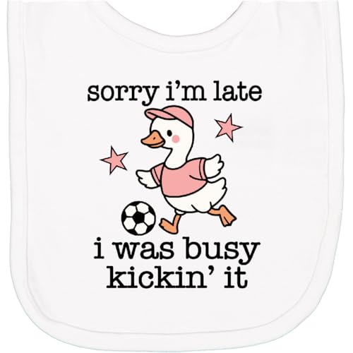 inktastic Soccer Quote Sorry I Was Late Newborn Bib