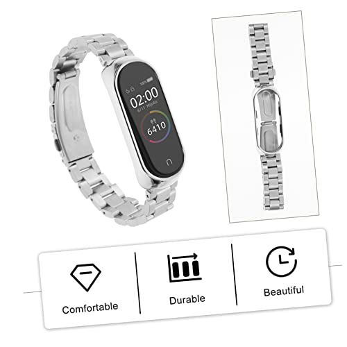 Correa de acero inoxidable para reloj inteligente con pulsera ajustable de repuesto universal 3