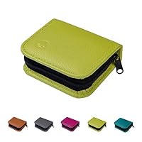 globuli aufbewahrung unterwegs Homöopathische Taschenapotheke für Globuli, leer, Globuli-Tasche für 12 Globuli-Röhrchen (Glas), handgemacht aus echtem Leder (anthrazit-grau) Drogerie & Körperpflege