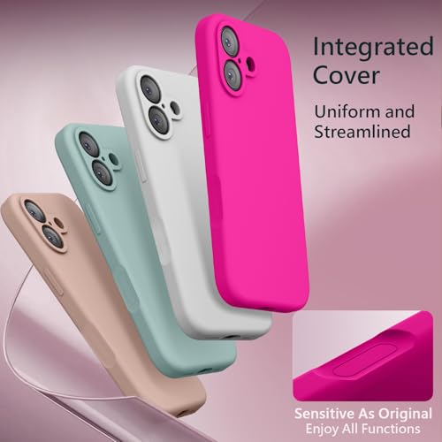 Image of FireNova Magnetic for iPhone 17 Case, Compatible with MagSafe, [Integrated Silicone Camera Control Button] [Camera Protection] Anti-Scratch Microfiber Lining Phone Case, 6.3 inch, Hot Pink