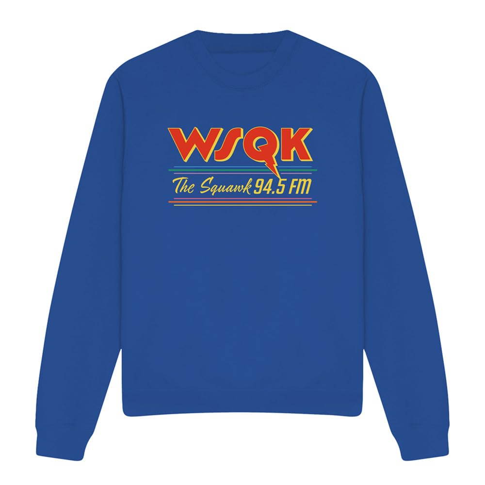 Stranger Things Lucas Wsqk Squawk Unisex Sweatshirt, Royal