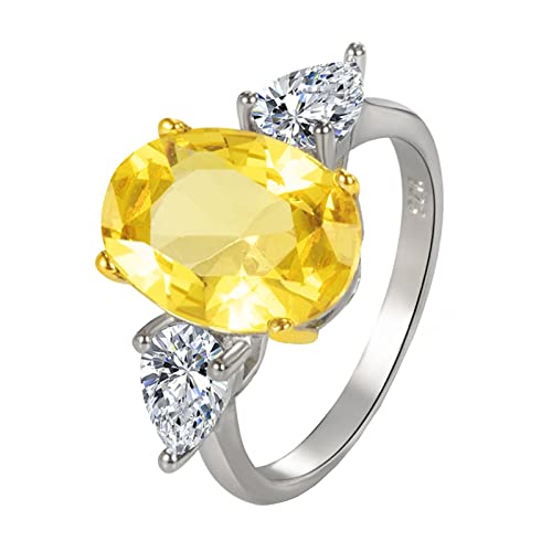 Xmiral Bague en ovale en à haute teneur en carbone plaqué or double couleur importé rose jaune et bague de fiançailles en Bagues Menottes Bagues