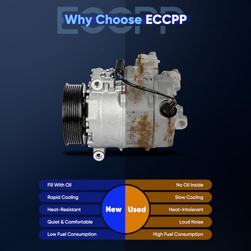 Image of ECCPP AC Compressor for BMW Z4 3.0L 2009-2016 for BMW X1 3.0L 2013-2015 | 2007-2013 Fit for BMW 335i 3.0L Fast Cooling A /C Compressor with Clutch