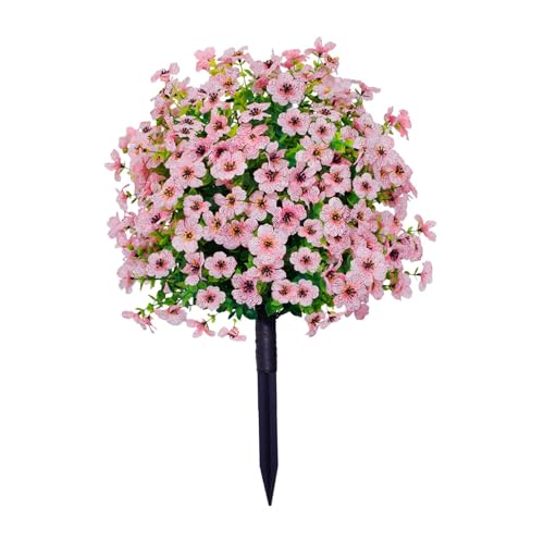 Piquet décoratif de jardin en rose PP pour pot de fleurs