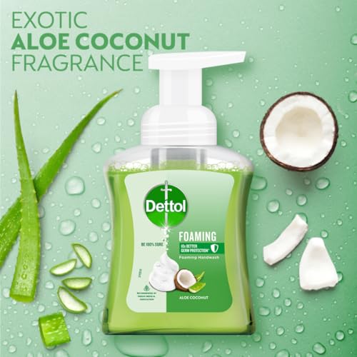 Dettol Foaming Handwash Pump - Aloe Coconut (Pack of 3-250ml each) | Rich Foam | Moisturizing Hand Wash | Soft on Hands - Image 7