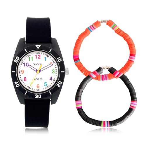 Reloj surfero Ravel R224-5ATM infantil resistente al agua para niños que aprenden las horas