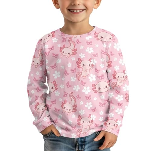 Image of Uourmeti Girls Graphic Tees Long Sleeve T Shirts for Teens Casual Tshirts Junior Sportswear Fall Tops
