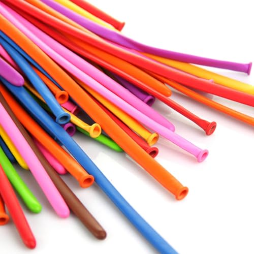 DazzJoy 100 globos para modelar, multicolor