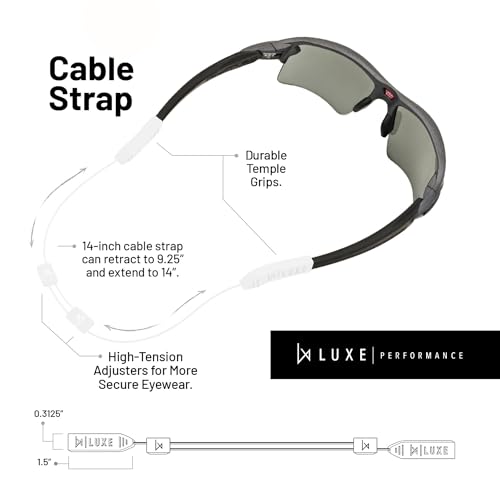 Image of Glasses Strap- Eyewear Retainer, Sunglasses Strap, Eyeglasses Strap, Adjustable Cable Straps, Glasses Holder