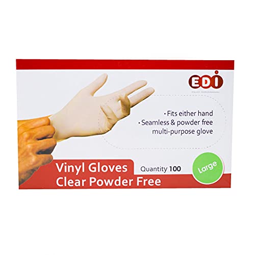 EDI Disposable Vinyl Gloves (Clear) - Powder-Free, Latex-Free - Image 3