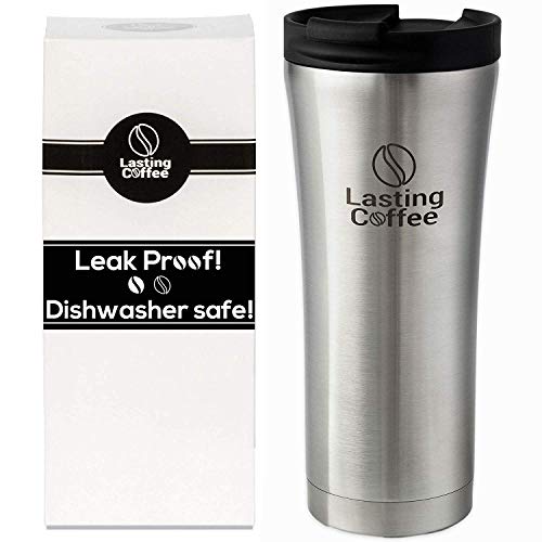 Lasting Coffee Leak Proof Dishwasher Safe Double Wall Vacuum Insulated Stainless Steel Travel