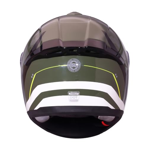 Image of Royal Enfield Override FF Terrane Full Face Helmet | Aerodynamic Spoiler | High-Impact ABS Shell | Certification: ISI & DOT | UV Treated Scratch Resistant Visor | Micrometric Buckle | Grey XL