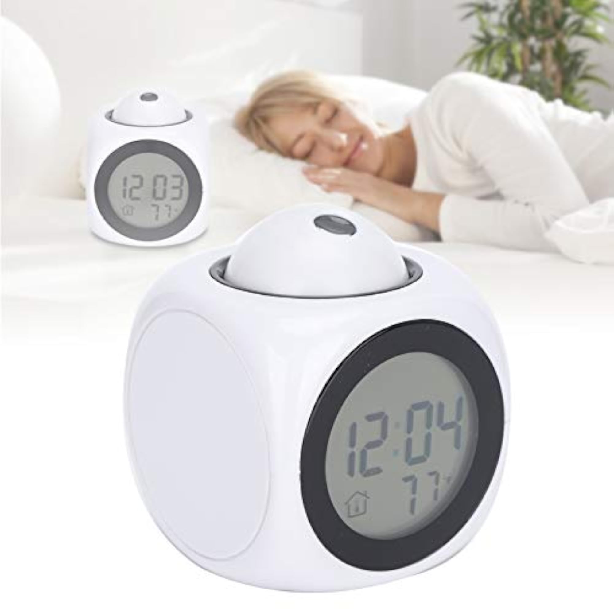 LCD Clock, Chiming Projection Clock for Office Workers