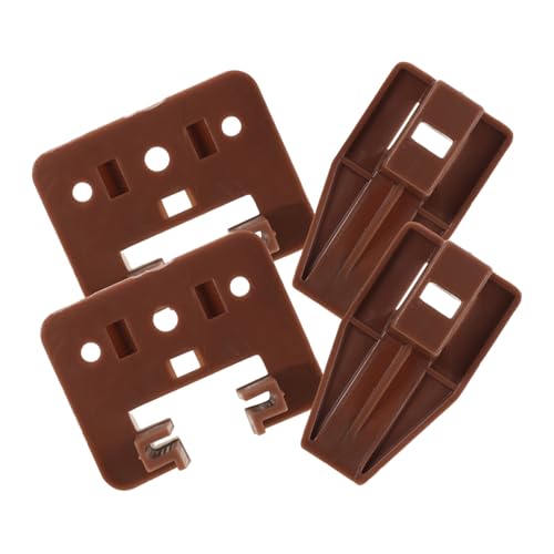 SHINEOFI 2 Juegos Guías de Cajón de Plástico con Paradas de Cajón Kit de Reparación de Muebles Instalación y Durabilidad
