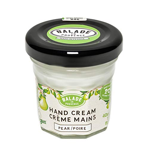 Balade En Provence Natural Shea Butter Hand Cream, Pear - Quick-Absorbing Dry Skin Relief, Vegan Certified, Cruelty-Free, No Sulfates, Parabens Free, Natural Ingredients 1.35 oz (1.35 Ounce)