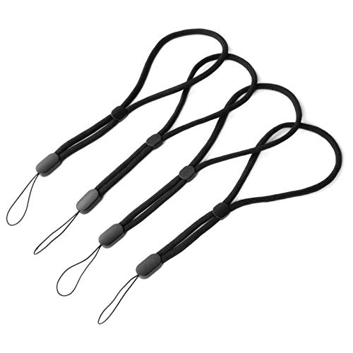 trage.band® Correa corta ajustable para muñeca con gancho de resorte, color negro