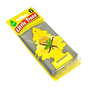 Little Trees Car Air Freshener | Hanging Paper Tree for Home or Car | Vanillaroma | 6 Pack