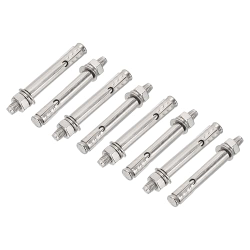 Boulons d'expansion M6x60mm PATIKIL en acier inoxydable 304 pour fixation de béton Lot de 8