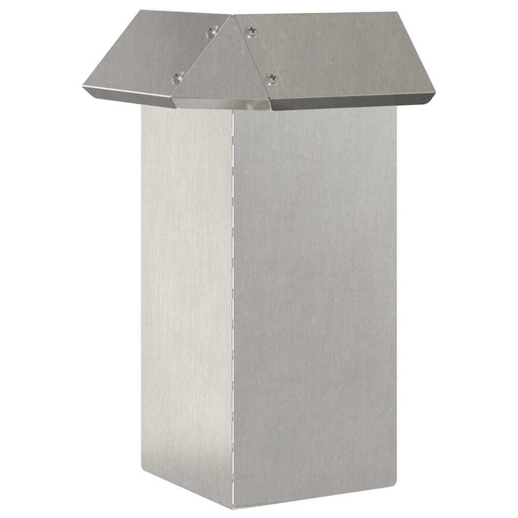 Ogrodzenie dla ślimaków ze stali nierdzewnej, 13,5 x 13,5 x 25 cm, odporne na warunki atmosferyczne, obrzeże rabatki i obrzeże trawnika, do obramowania ogrodu, tarasu, balkonu, elastyczne i