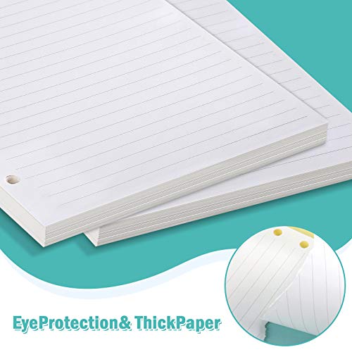A6 Refill Paper, 320 Pages A6 Loose Leaf Paper 6 Hole Notebook Refills for 6 Ring Refillable Binder Notebook Planner Diary Journals Painting Personal Organiser-Line Pages