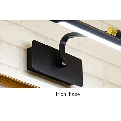 Luminaire sur miroir noir de 47cm pour illuminer une coiffeuse ou un chevet - 6