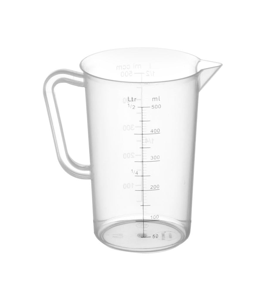 HENDI Messbecher mit Skalierung, bruchsicher, 0,5 L