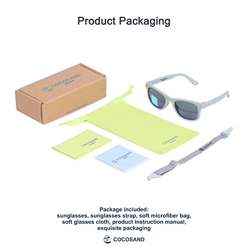 Image of Flexible Polarized Baby Sunglasses with Strap | UV Protection, Bendable, For Toddler Infant Newborn Girl Boy, Age 0-24 Months