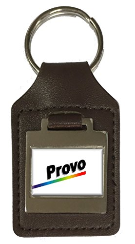 Porte-clés en cuir Provo City USA le cadeau souvenir parfait