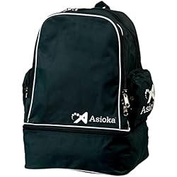 Asioka - Mochila deportiva unisex - Mochila de deporte para hombres y mujeres - Bolsa de deporte - Color negro, 34x24x45 cm, 101/17