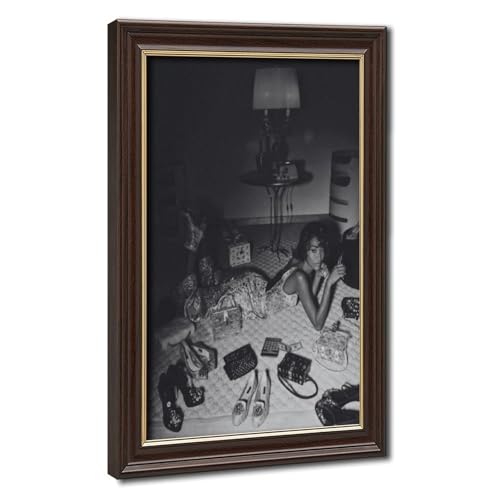 Impression sur toile rétro féminisme noir et blanc tableau mural 40x60