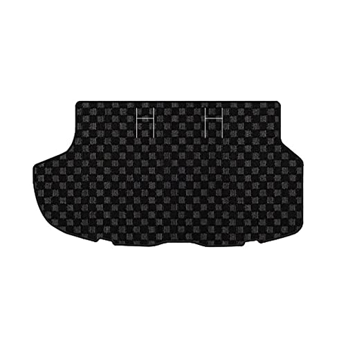 Hotfield トヨタ 互換品 エスクァイア ESQUIRE 80系 トランクマット ラゲッジマット/カジュアル チェックブラック 形状:カバー(スリット)付タイプ