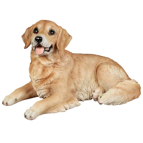 Escultura realista perro Golden Retriever miniatura 2