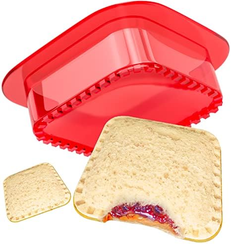 darsun Sandwich Cutter and Sealer, 5 PCS Sandwich Cutter for Kids, Decruster Sandwich Maker, Sandwich Press Crimper DIY Jelly Crustless Sandwich Bread Pie Cookie Cutter for Children Boys Girls