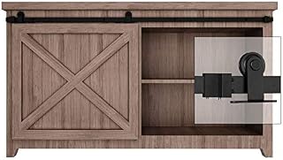 EaseLife 4 FT Super Mini Top Mount Cabinet Sliding Barn Door Hardware Kit,Ultra