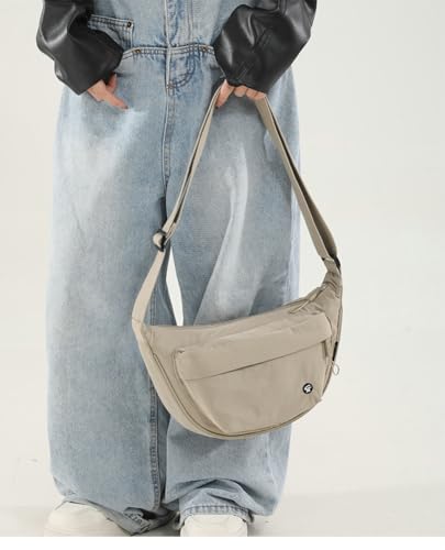 Slouchy Nylon Hobo Bags Women Underarm Cross Body Purses Trendy Shoulder Hobo Crossbody Purse Bag Satchel Tote Handbag2