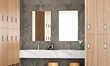 brisafe Badezimmerspiegel 60x80cm Rechteckig, Anti-Beschlag Wandspiegel mit Nano-Beschichtung &...