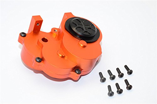 Gmade Crawler R1 Rock Buggy Upgrade Parts Aluminium Transmission Housing - 1 Set Orange