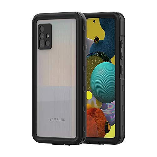 iCover Funda Impermeable para Samsung Galaxy A51 5G, IP68 Full Body Impermeable a Prueba de Choques Heavy Duty Antigolpes Carcasa, Underwater Protectora Funda para Galaxy A51 5G 6.5'' (Negro)