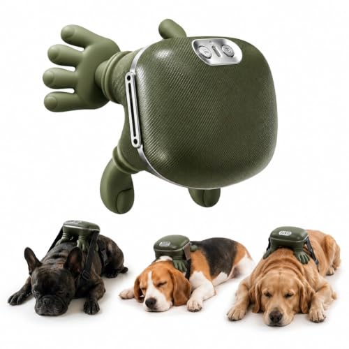 ENPGLPJ Calming Pet Massager Electric Automatic Head Leg Muscle Grooming Scratcher Brush Device for Small Indoor Dogs Cats Hair Comb Handheld Itching Stress Relax Interactive Self Care