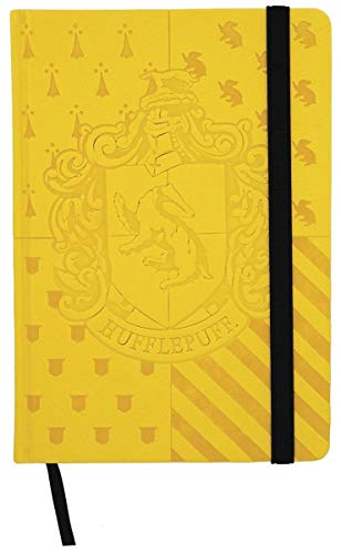 Journal relié Poufsouffle jaune Idée cadeau Harry Potter pour fan de Poudlard 48291