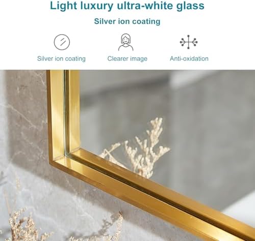 Dimmable Oval LED Bathroom Mirror, Anti-Fog Lighted Vanity Mirror, 3 Color Settings, Perfect for Home & Salon Use (60x80cm/24x31in)