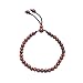 Adjustable 7-9 inch Exotic Iron Wood 33-bead Bracelet w/ 6.5x4.5mm-beads - Tasbih Prayer Beads