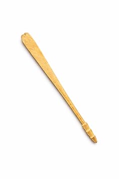 Brass Stick Spatula for Catechu Chuna Lime Spreading, 15 cm Long, Pack of 1
